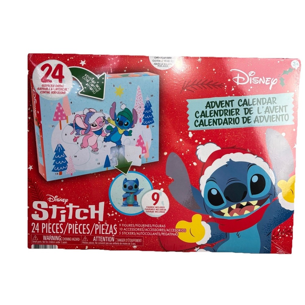 Disney Stitch ~ 2025 Advent Calendar‎ ~ 24 Surprises Inside ~ Brand New!